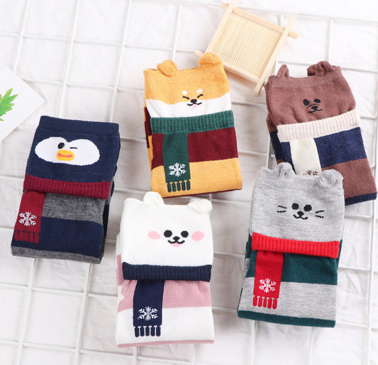 Puppy Cute Socks Christmas Socks In Tube