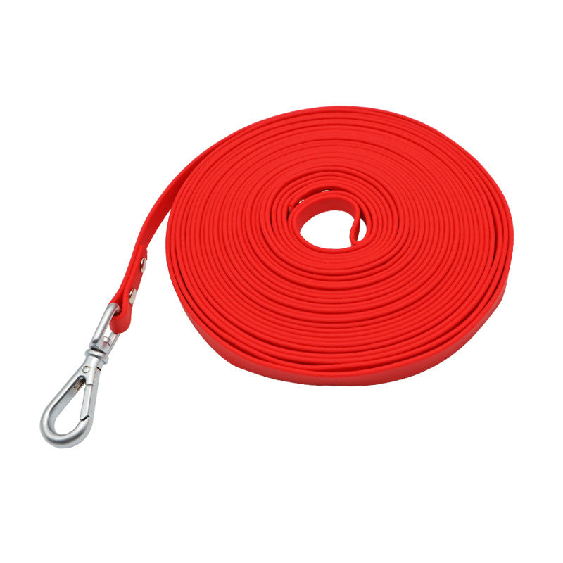 Pet Supplies PVC Embossed Lengthened Hand Holding Rope Waterproof Dog Walking