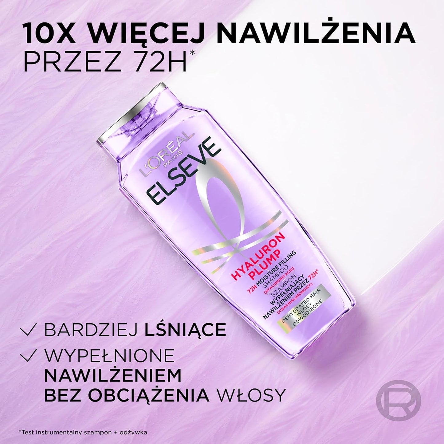 L'Oréal Paris Champú Hidratante Elvital Para Cabello Brillante Y Saludable, Con Ácido Hialurónico Para Un Impulso Hidratante, Hydra Hyaluronic, 400 Ml