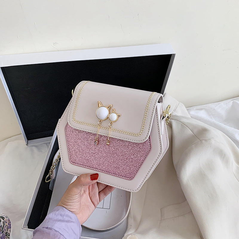Trendy Korean style wild one-shoulder messenger