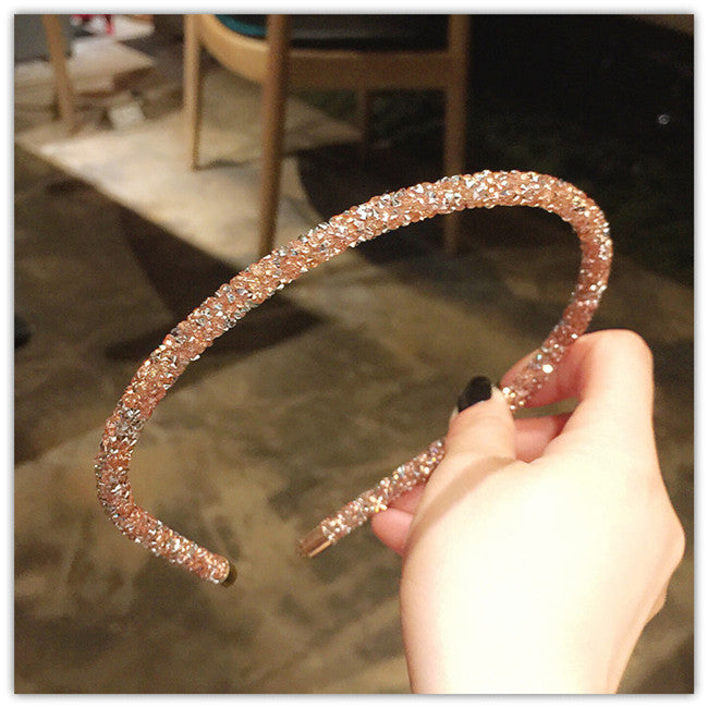Fine flash diamond hairband with diamond