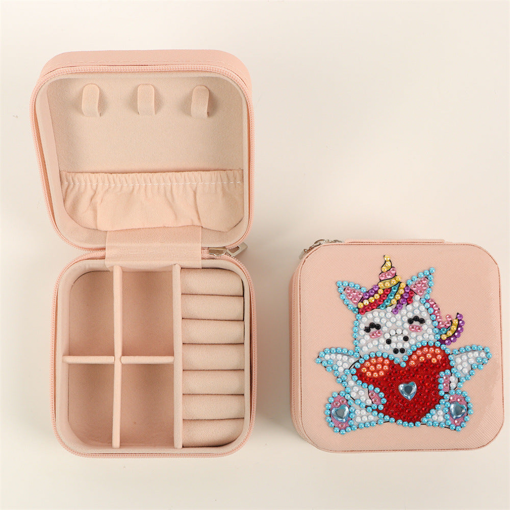 Diamond Painting Jewelry Storage Box Animal Diy Round Diamond 5D