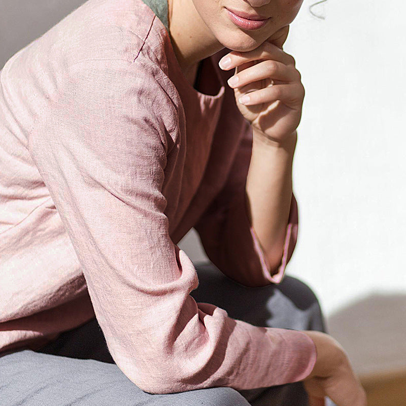 Linen og bomuld Niche Casual Underdel Skjorte