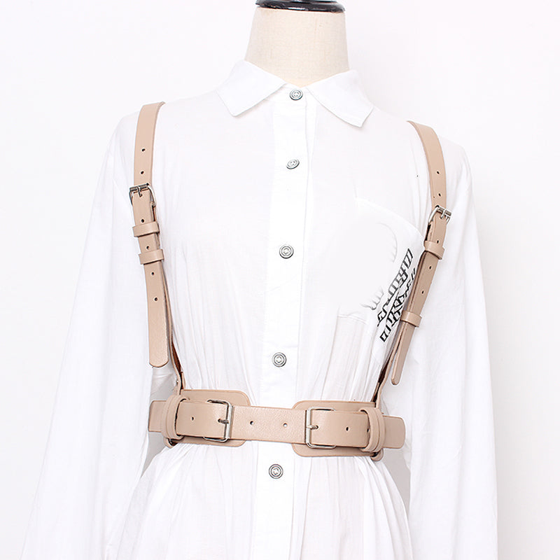 Girdle waistband women's decorative denim skirt shirt high waist thin belt