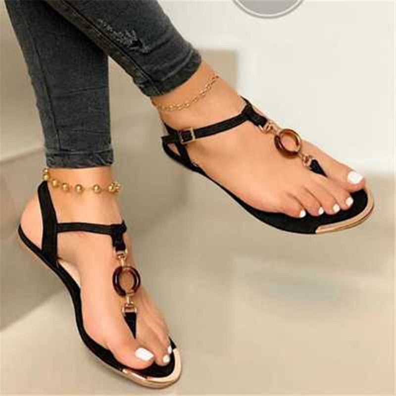 Flat casual 40-43 flip flops women's sandals