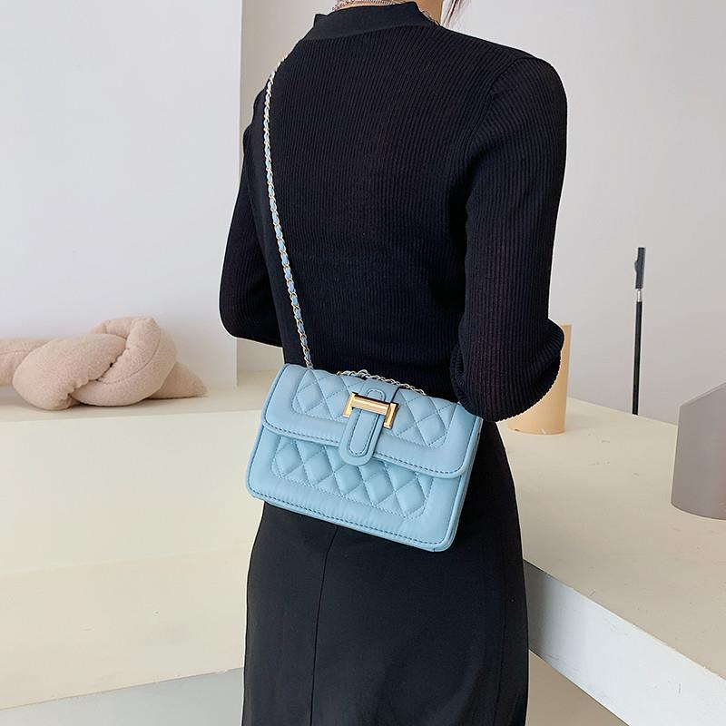 Modekæde Crossbody Casual Tekstur Håndtaske Skuldertaske