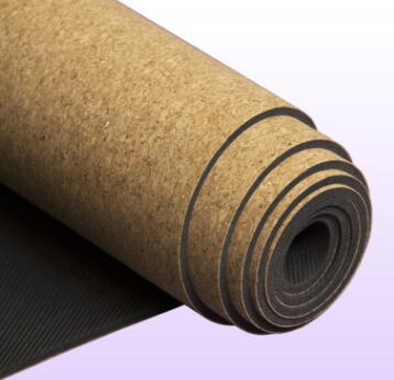 5MM Skridsikker Korkgummi Naturlig Yogamåtte Til Fitness Kvinder Pilates Gymnastikmåtte Yoga Brand Trænings Sportsmåtte