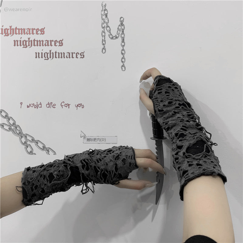Gloves Punk Yamamoto Dark Sleeve Student