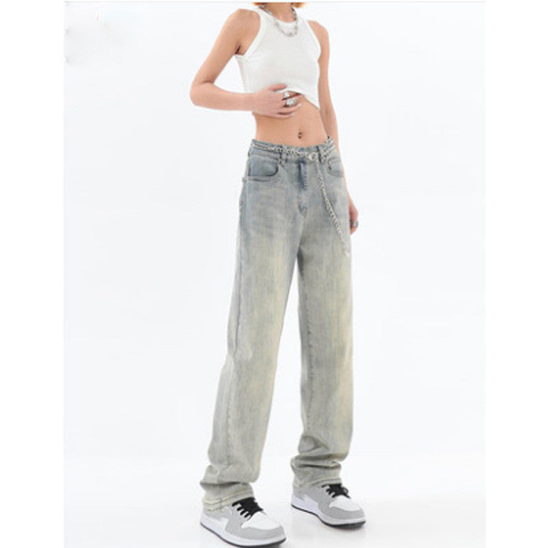 Women's Street Wash Distressed Casual Pants