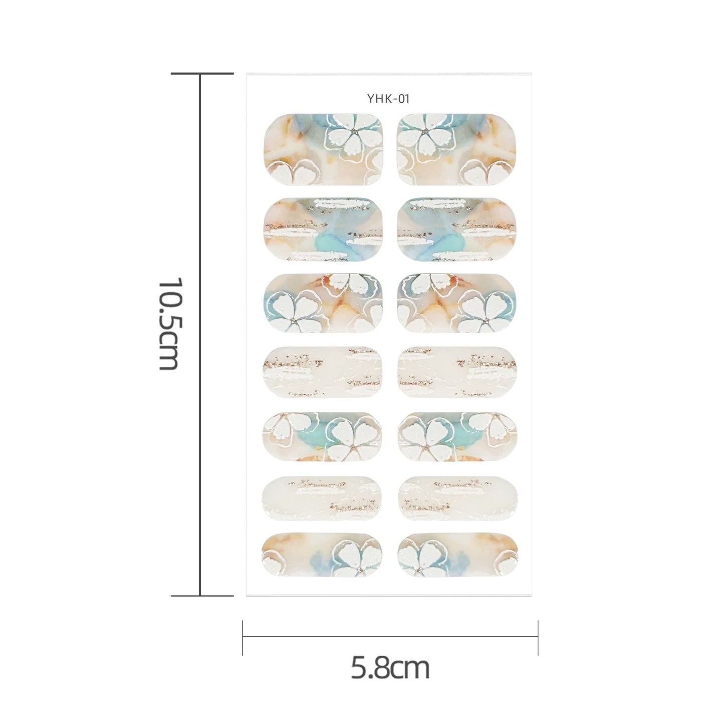 Spring Three-dimensional Relief Nail Stickers 3D Baking-free Waterproof Wholesale