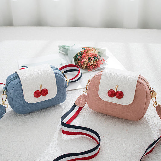 Fashion Sweet Cherry Leather Messenger Bag