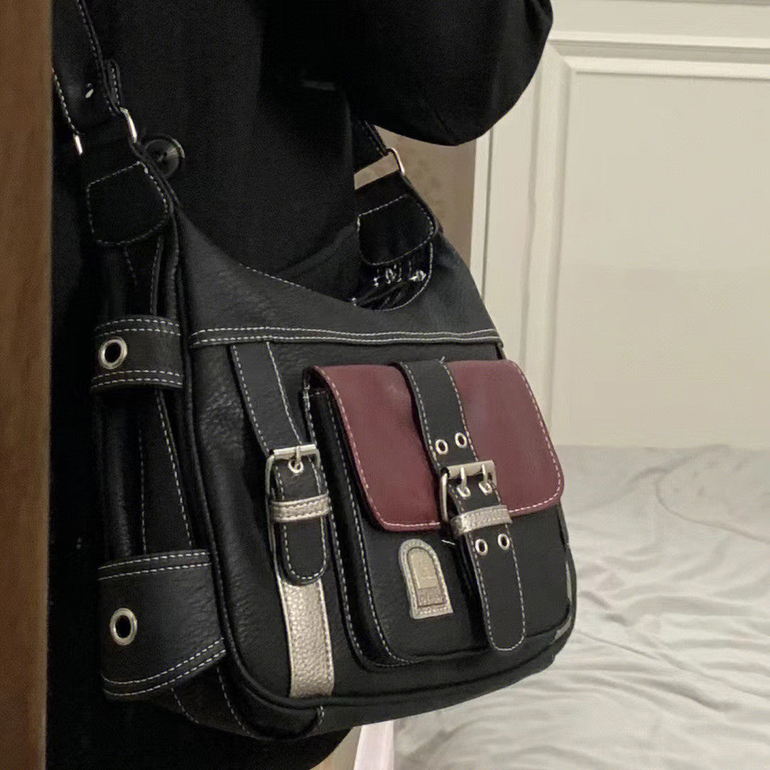 New Clashing Colour Shoulder Crossbody Bag