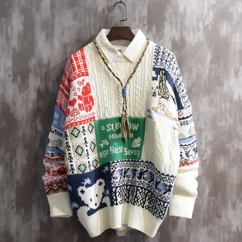 Sweater til mænd Vinter Tide Brand Rund Hals Pullover Sweater