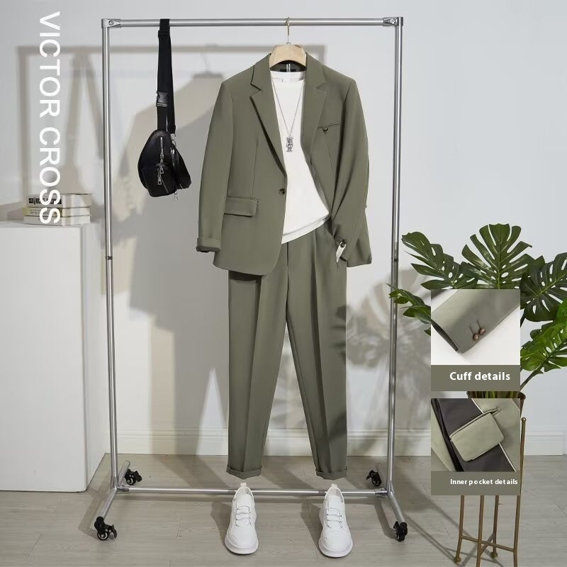 Casual Spring And Autumn Suit Suit Men's High Sense Lightly Mature Small Suit Jacket
