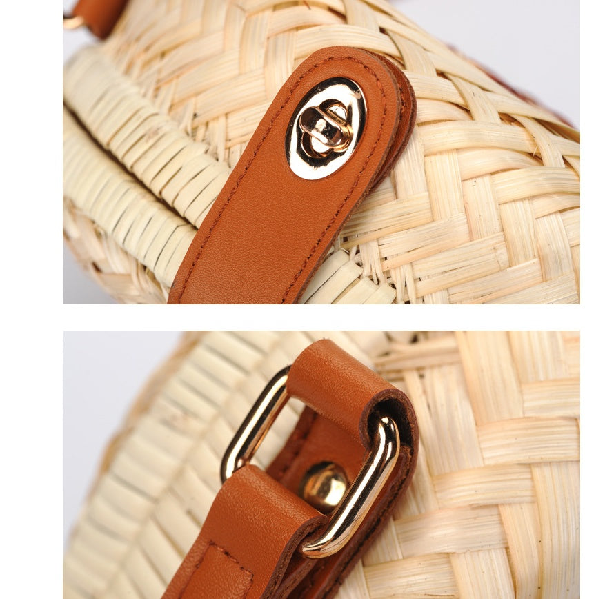 Vietnamese hand-woven bamboo braided bag