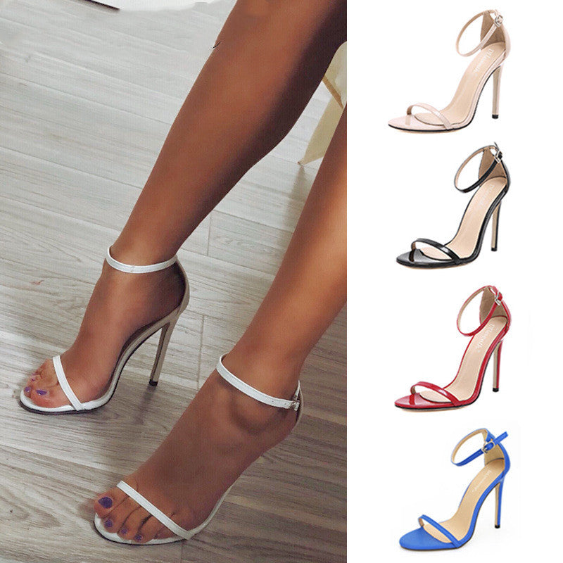 Thin High-Heeled Sandals Female With a Word