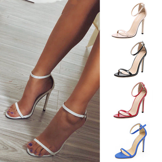 Thin High-Heeled Sandals Female With a Word