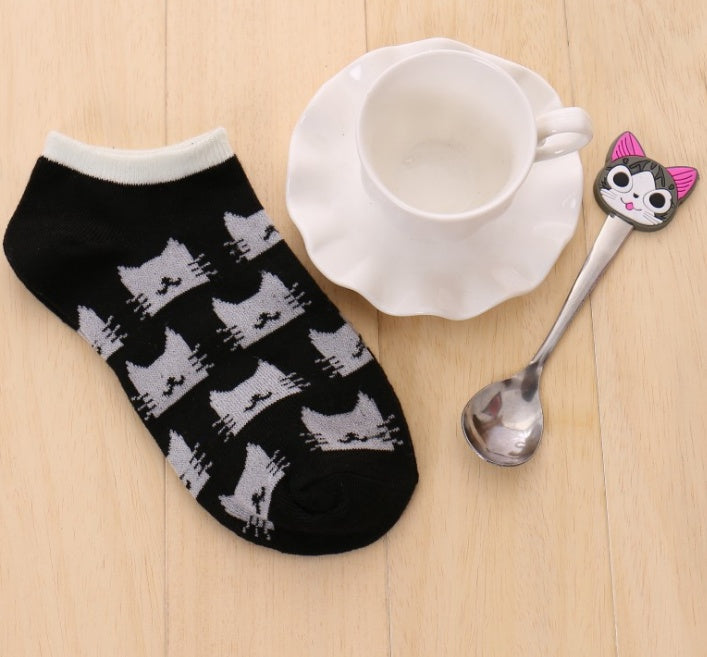 Warm Comfortable Cotton Girl Women Ankle Socks Female Bottom Invisible Color Girl Boy