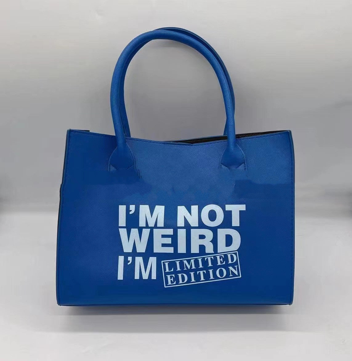 New Large-capacity Simple Printed PU One-shoulder Messenger Bag