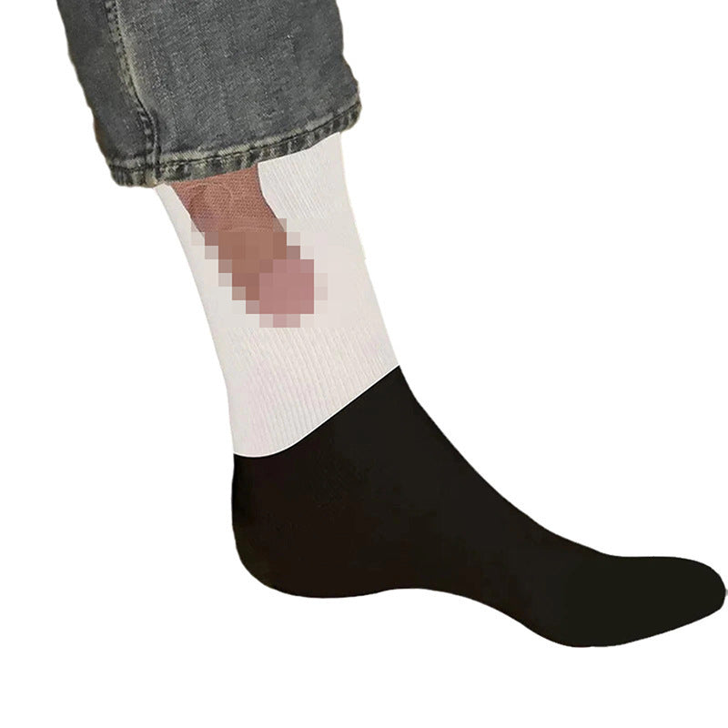 Spoof  Mid-calf Socks Funny Tintin