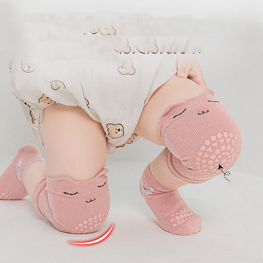 Children's Knee Pads Baby Floor Socks Set Crawling Sports Protection