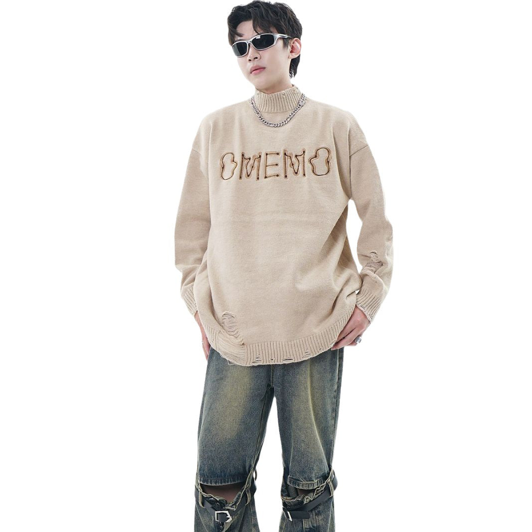 Trend Knitting Round Neck Pullover Men's Sweater