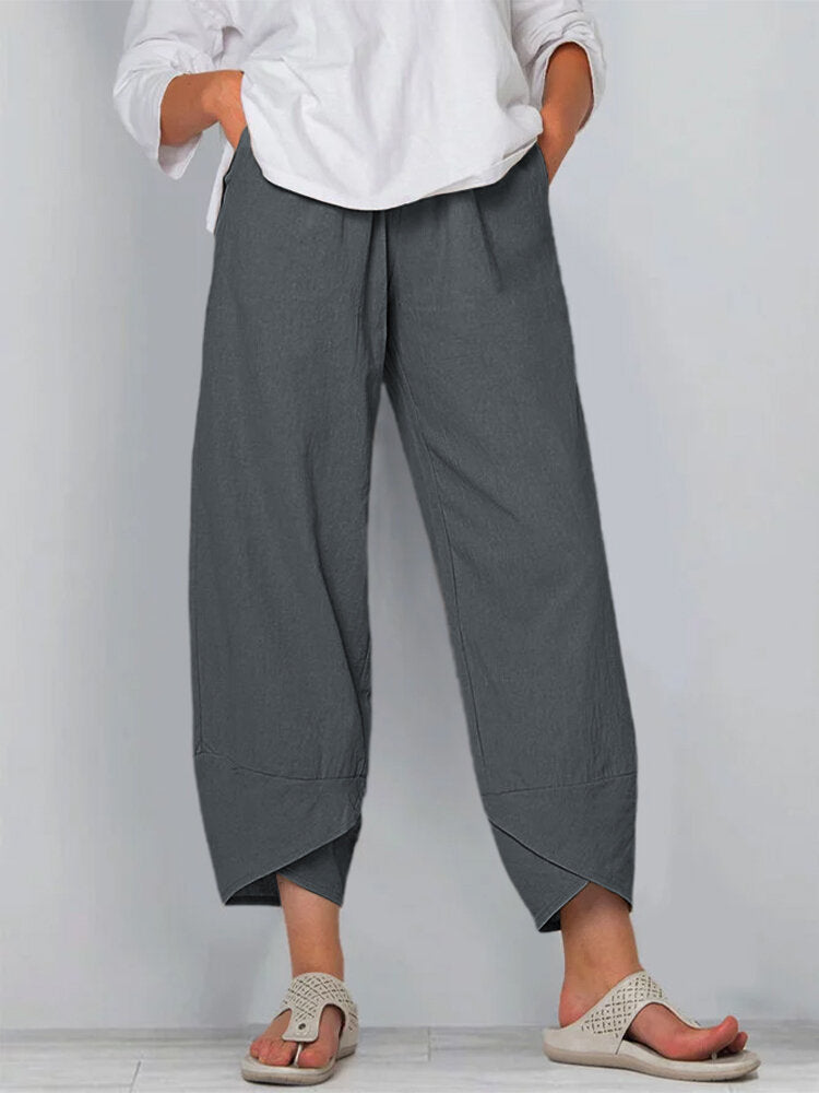 Casual straight leg women's pants