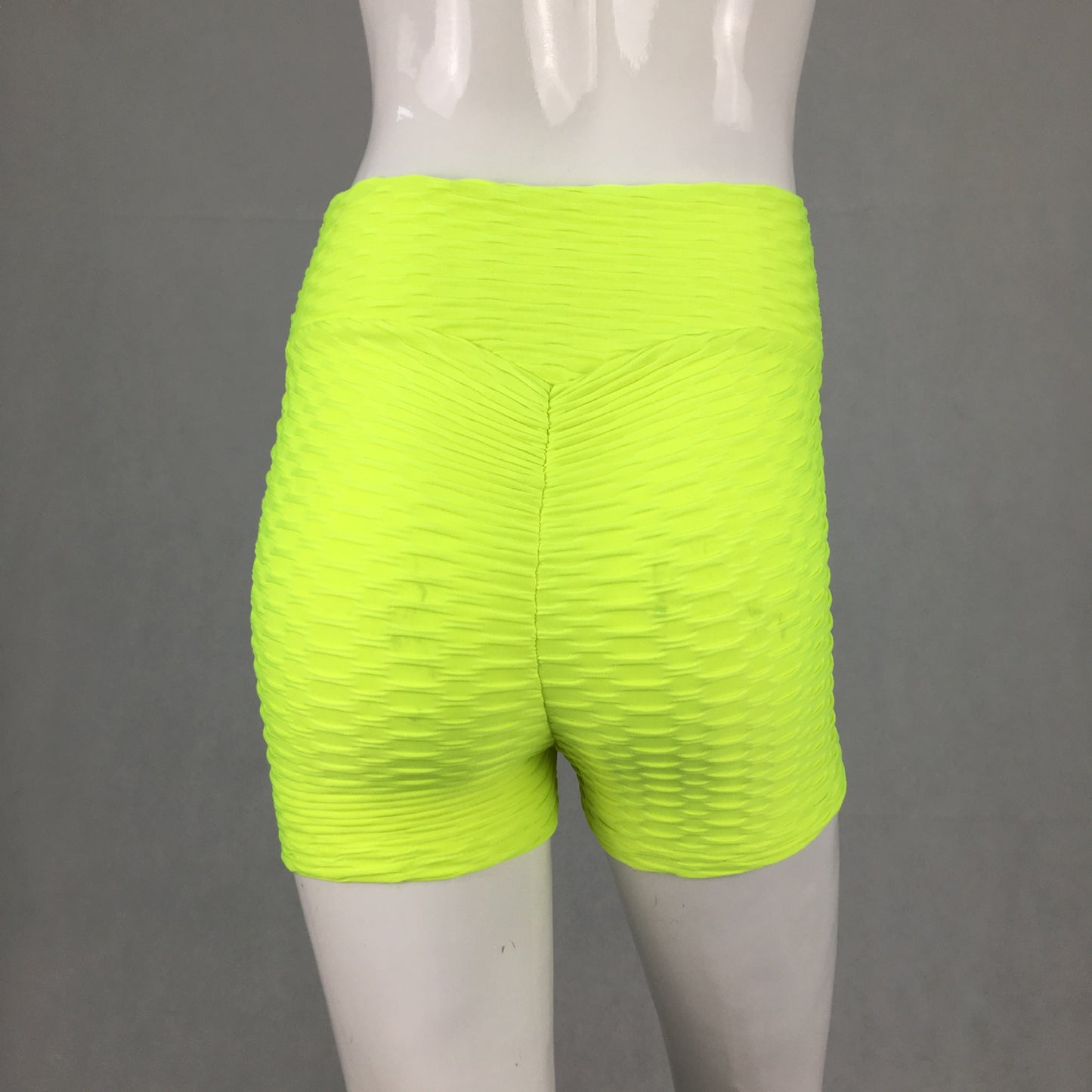 Jacquard sports solid color stretch running shorts