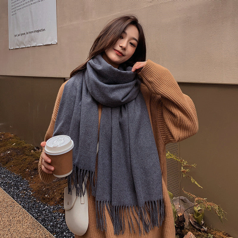 Men's Fashion Solid Color Scarf Shawl