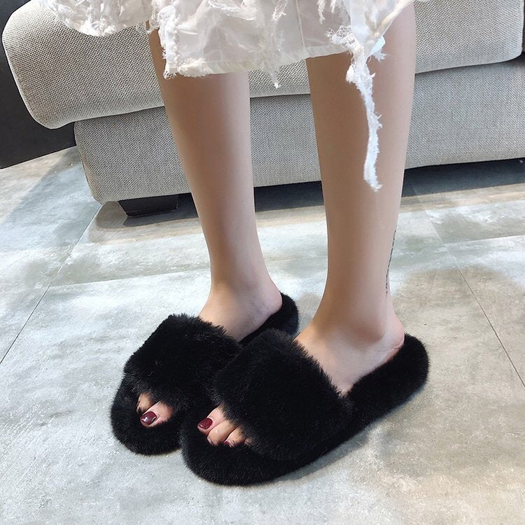 Round head flat bottom net red set toe female drag
