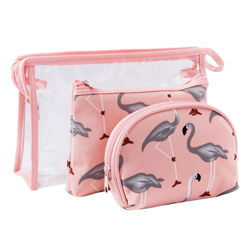 Fashion Flamingo PVC Waterproof Cosmetic Bag