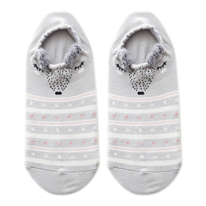 Cartoon cute cotton female socks
