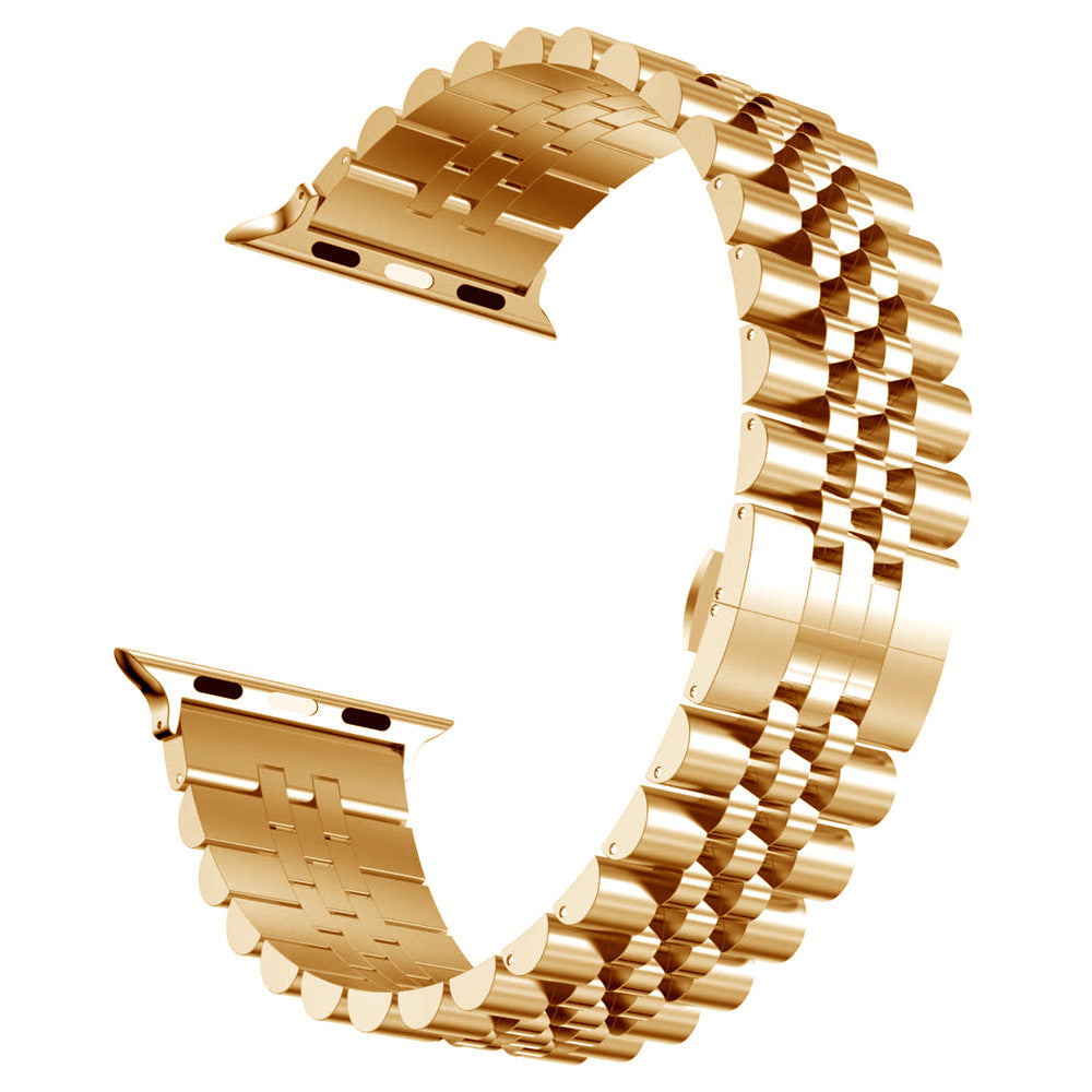Compatible with Apple, Iwatch solid steel belt