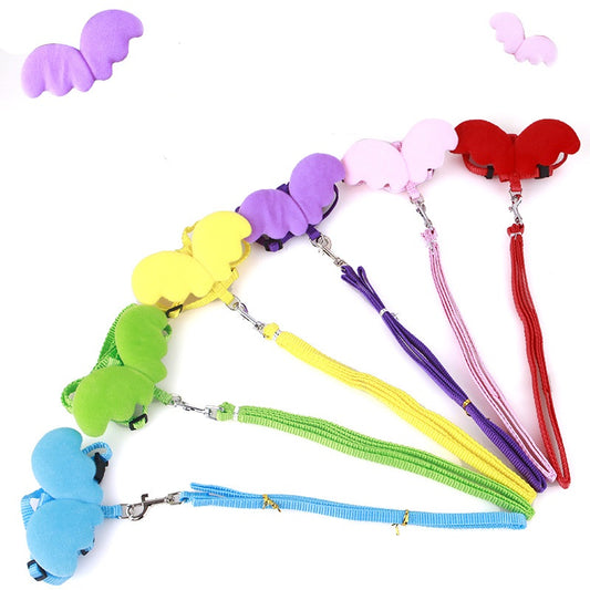 Collar pet wing leash