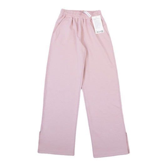 Yoga Clothes Draping Slit Pants Wide Leg Straight High Elastic Trousers