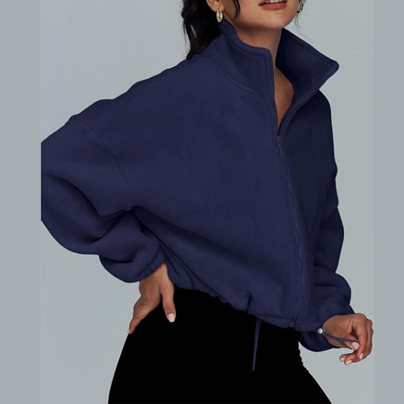 Løs Revers Cardigan Lynlås Sweater