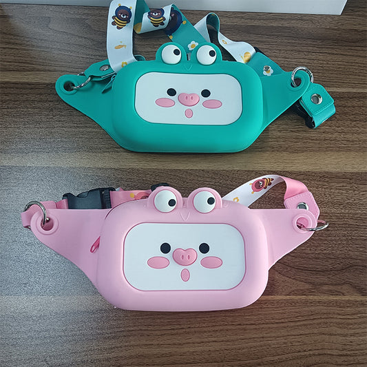 Creative Cartoon Pig Silicone Shoulder Bag