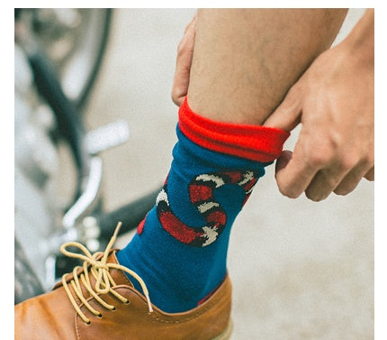 Retro Male Hip-hop Spring And Autumn Long Tube Street British Socks