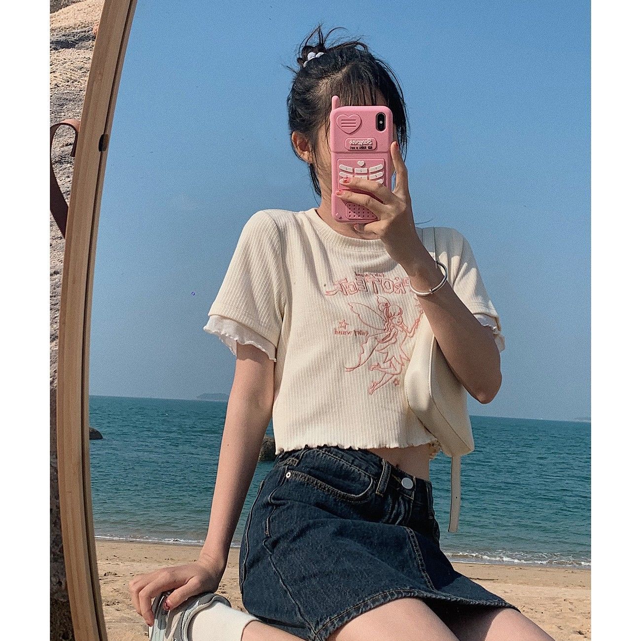 European And American Women's Loose Short-sleeved T-shirt