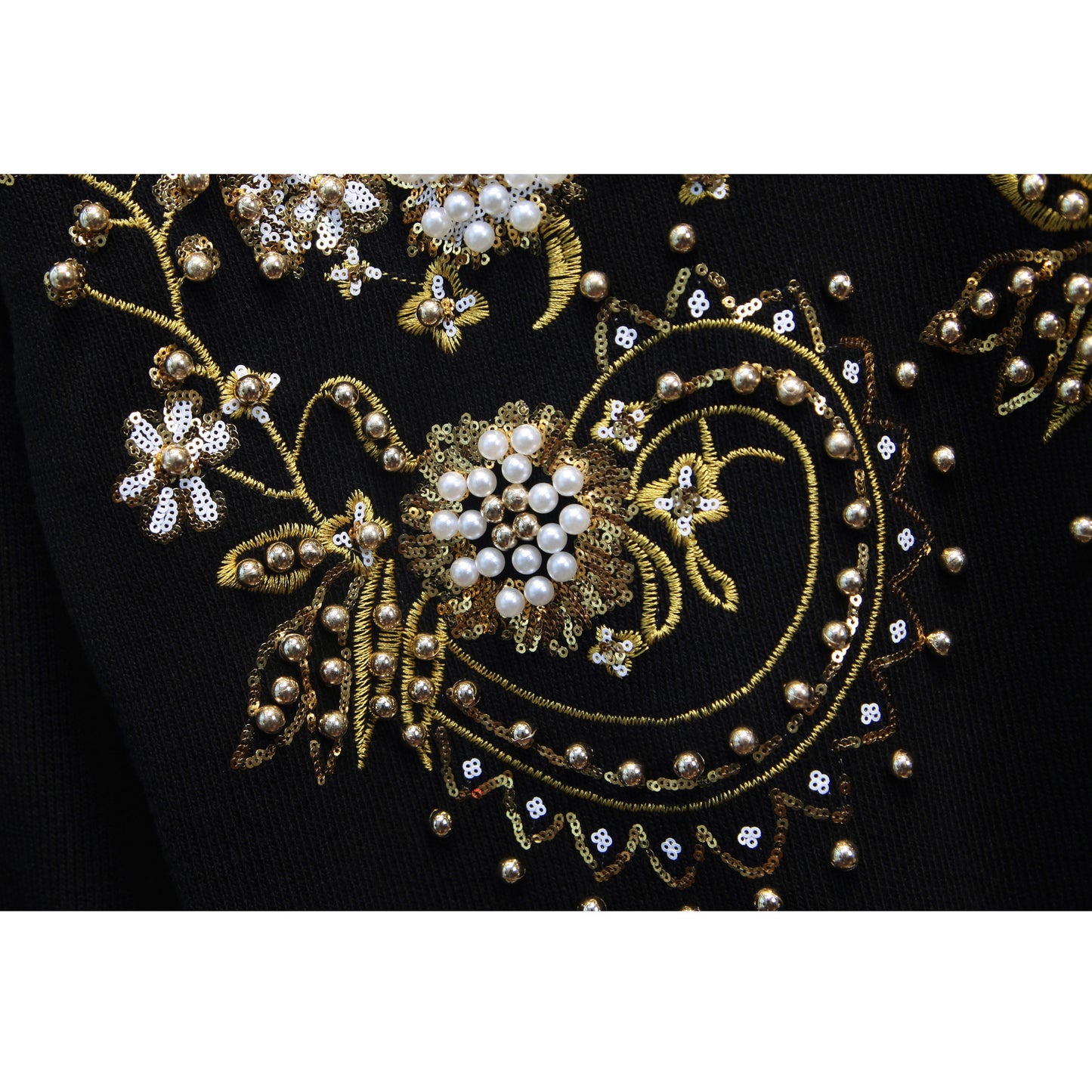 Women's Sequin Bead Long-sleeved Sweater Trousers Two-piece Set
