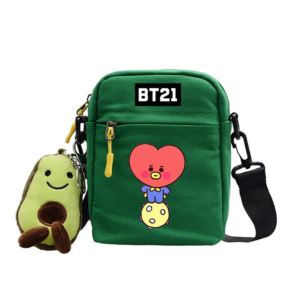 Cartoon Cute Canvas Messenger Bag