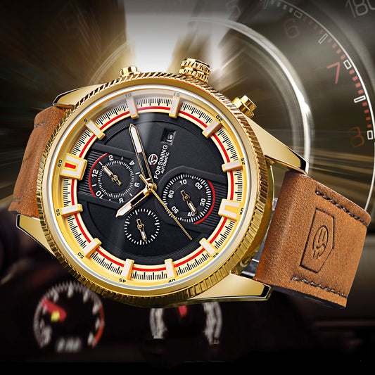 Waterproof Men's Week Calendar Automatic Mechanical Watch 30 M