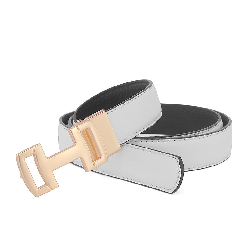 Women's Fashionable And Casual Cowhide Thin Belt