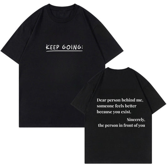 Mælkesilke T-shirt med rund hals