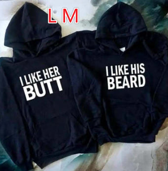 I LIKE HER BUTT I LIKE HIS BEARD Hoodie