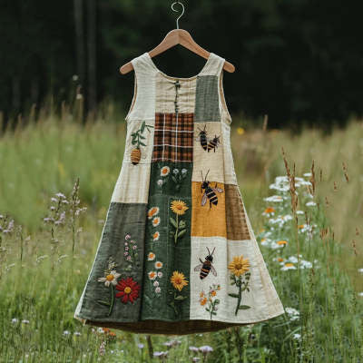 Spring Concise Commuter Artistic 3D Dress