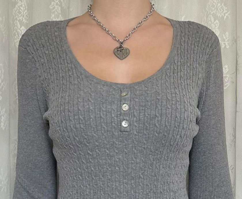 Simple Style Bottoming Sweater T-shirt Woolen