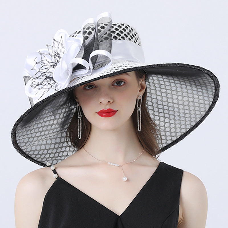 Ladies With Lace Floral Embellishments Shade