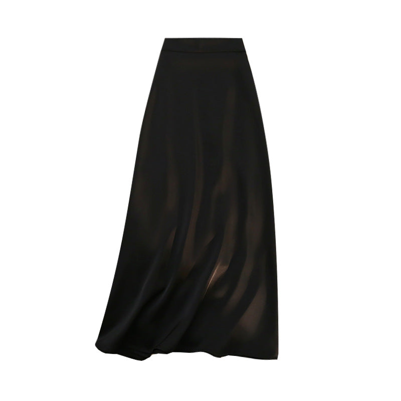 Women's High-grade Acetate Satin Skirt