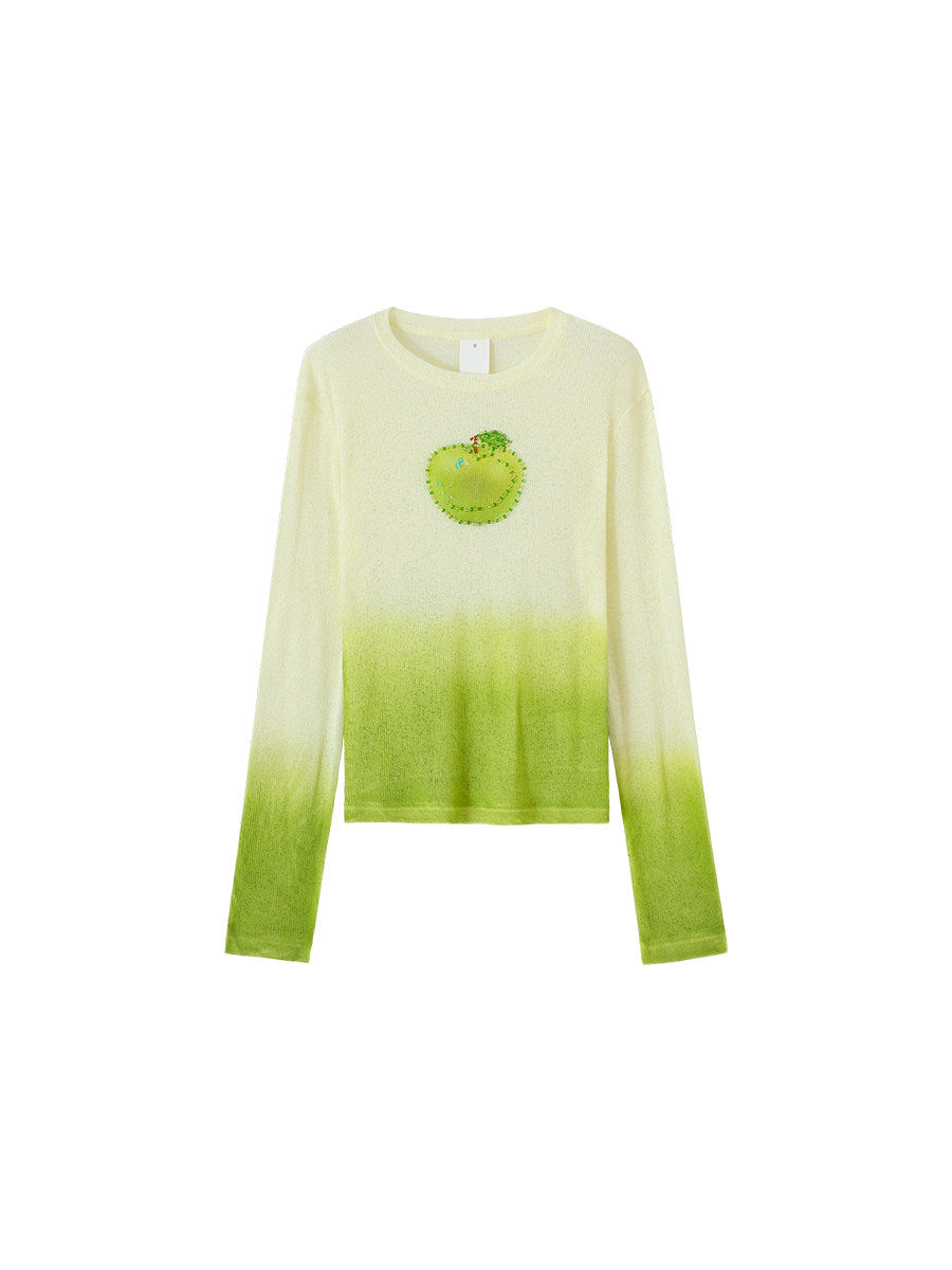 Women's Relaxed-Style Slimming Long-Sleeve Knit Sweater